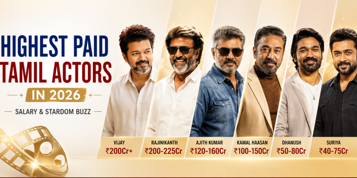 Highest Paid Tamil Actors 2026 Kollywood salary list